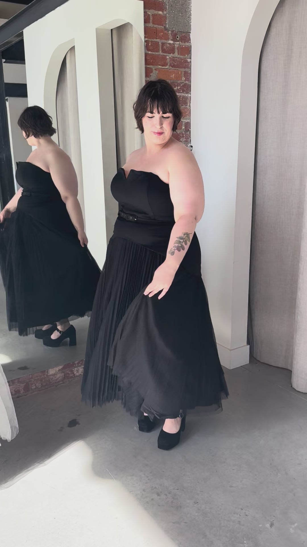 Lilibet Strapless Tulle Dress by Hutch - RENTAL