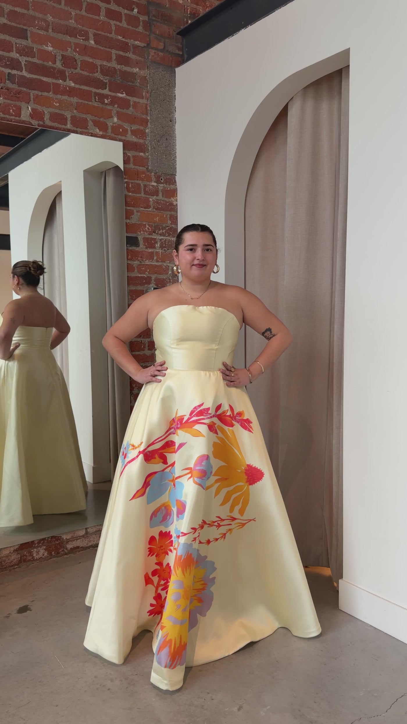 Buttercup Multi Floral Ball Gown by Mac Duggal - RENTAL – The Fitzroy