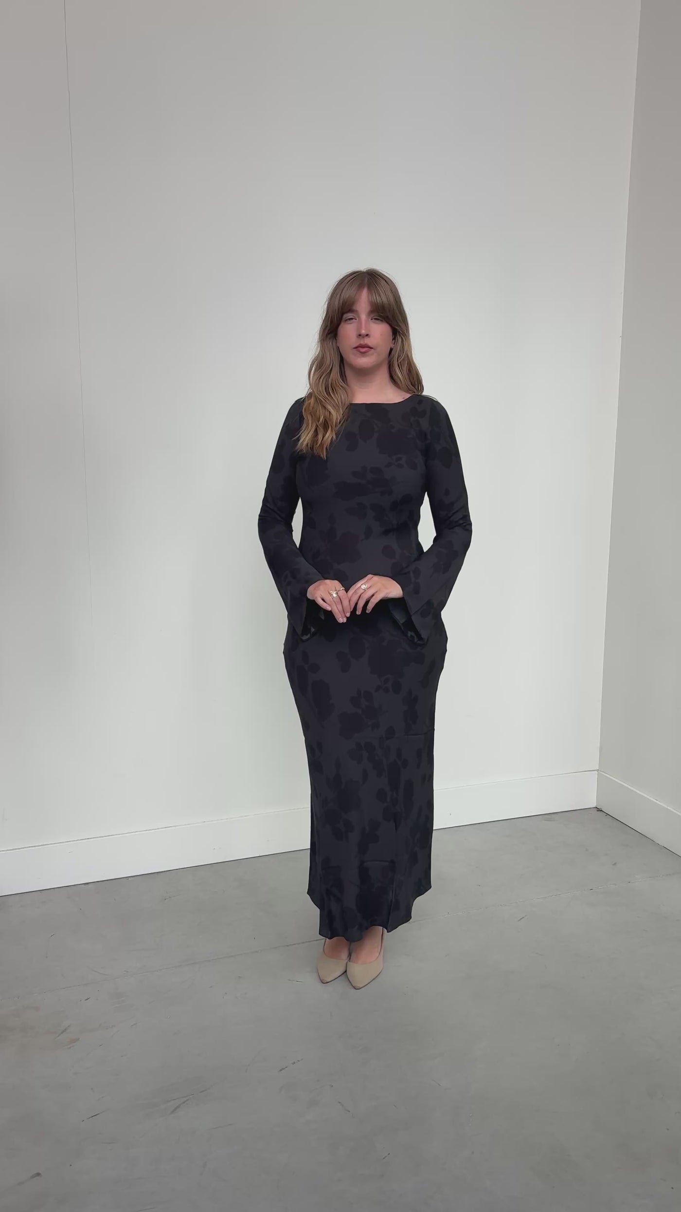 Gia Dress in Midnight Rose by Realisation Par - RENTAL