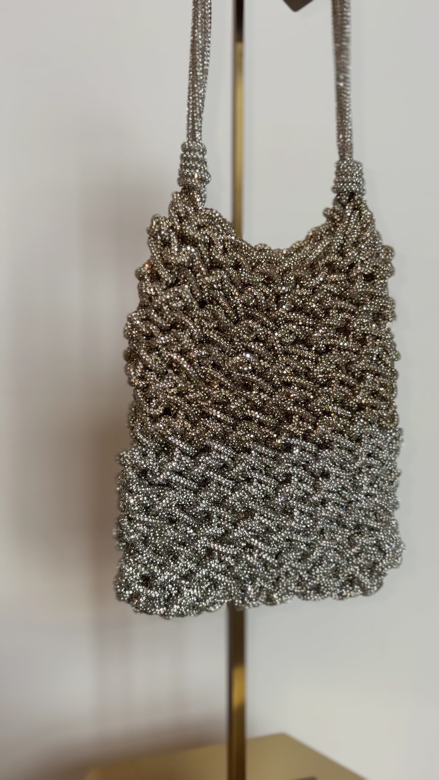 Firenze Two-toned Bag in Silver Gold by MELA - RENTAL