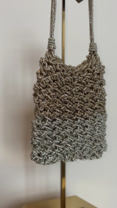 Firenze Two-toned Bag in Silver Gold by MELA - RENTAL