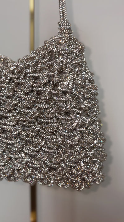 Saint Barts Hobo Bag in Silver by MELA - RENTAL