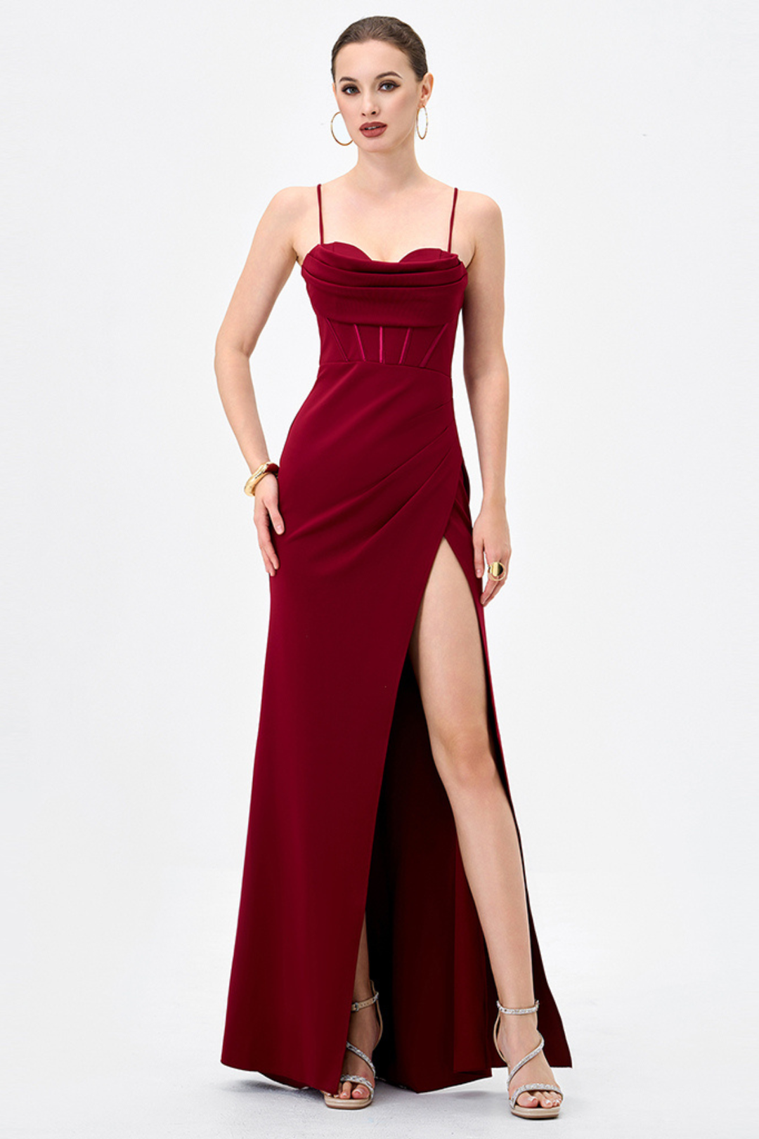 Sloanne High Slit Maxi Dress by Bariano - RENTAL The Fitzroy Sloanne High Slit Maxi Dress by Bariano - RENTAL The Fitzroy