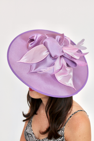 Thistle Purple Fascinator - RENTAL