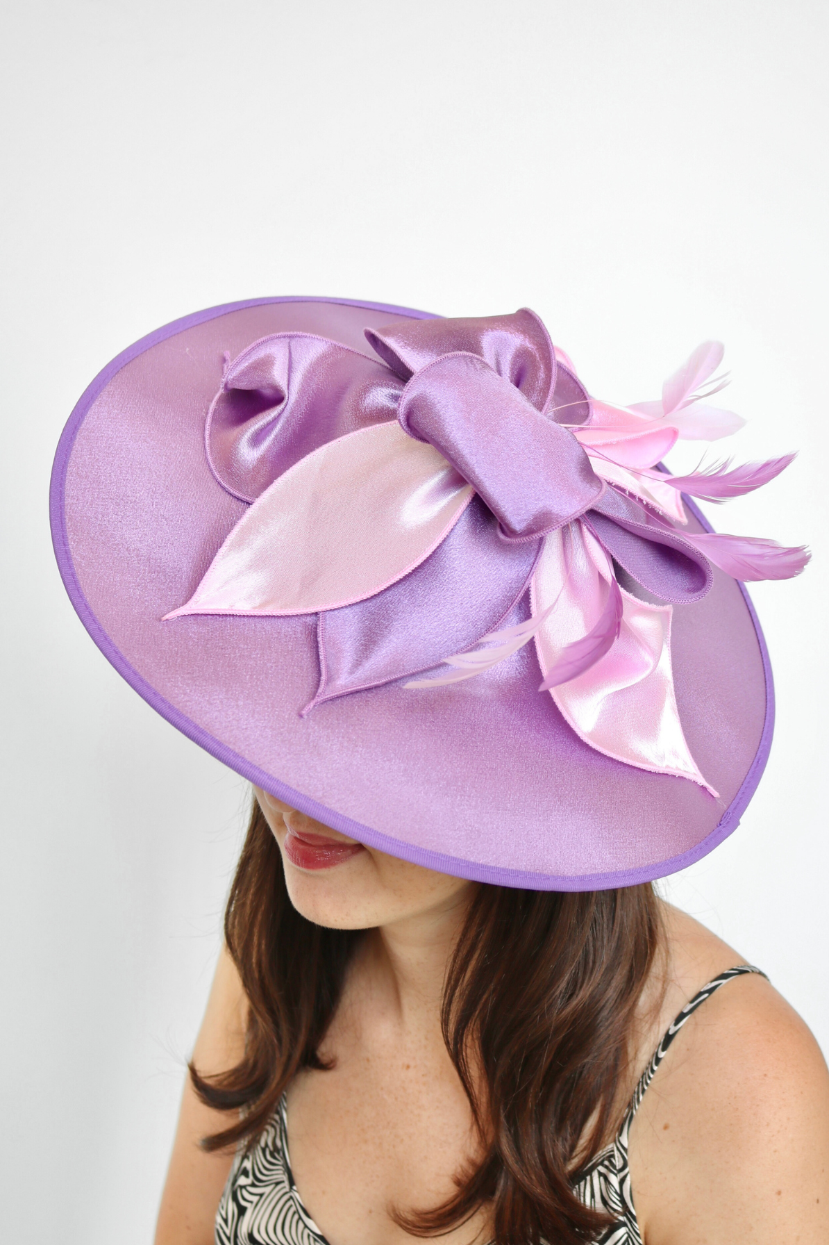 Thistle Purple Fascinator - RENTAL