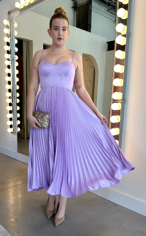 Milan Dress in Lavender by Elle Zeitoune - RENTAL