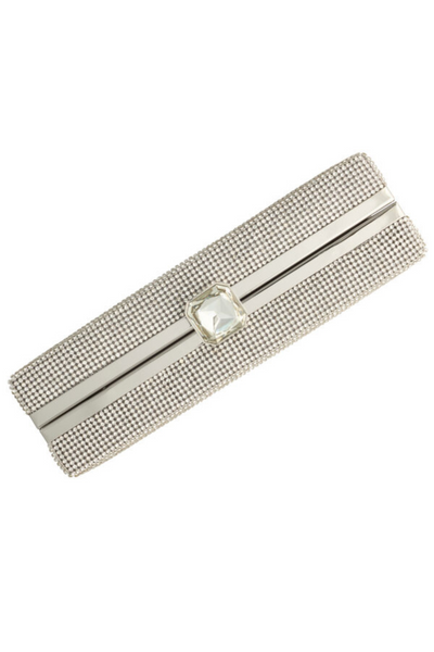 Olivia Crystal Top Minuadiere in Silver by Whiting and Davis - RENTAL