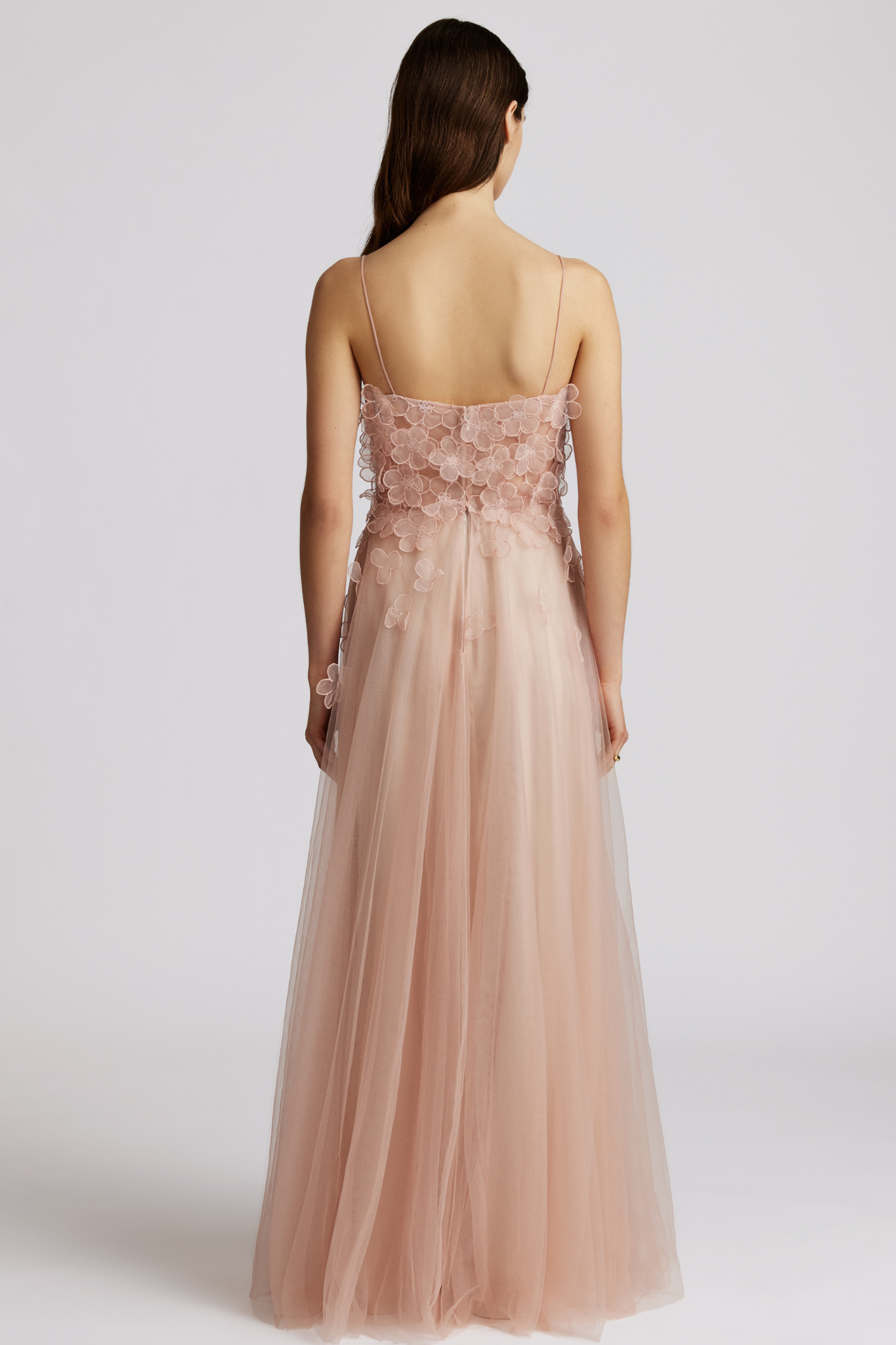 Zaria 3D Applique Tulle Gown by Zac Posen - FINAL SALE