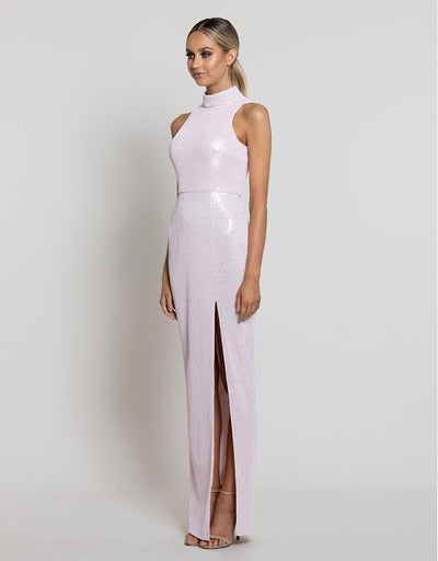 Nadia High Neck Gown by Bariano - RENTAL