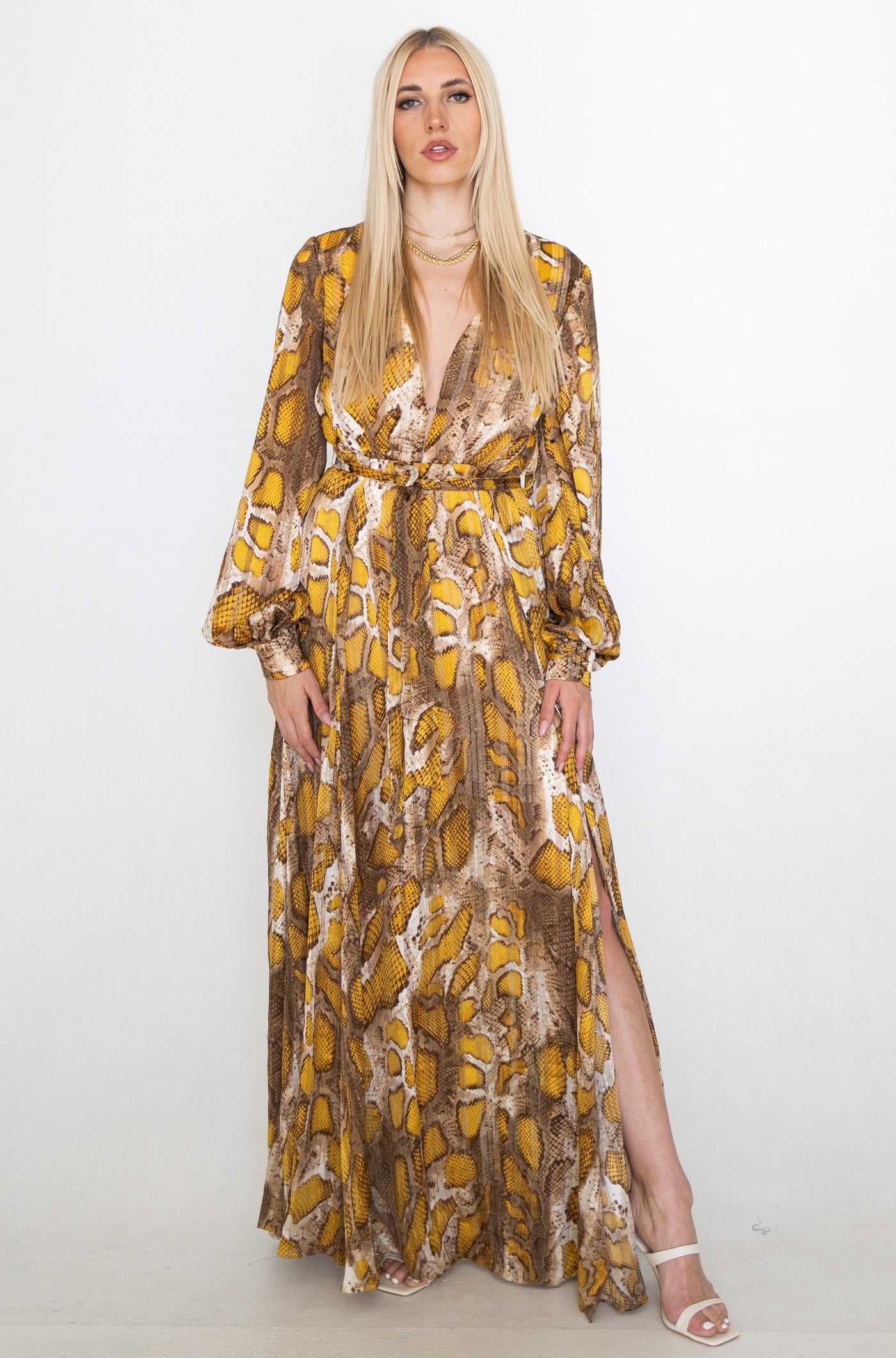 Cobra Long-Sleeved Dress by Bariano