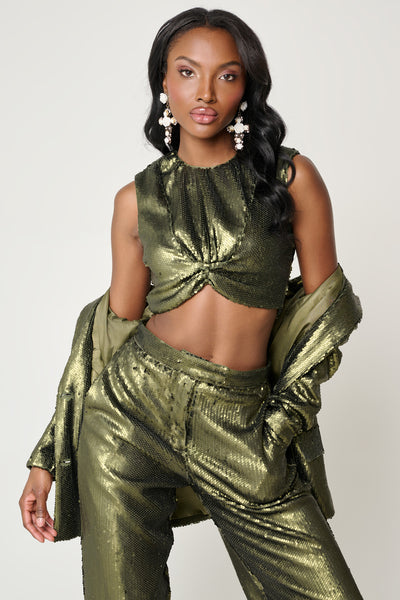 Emerald City Sequin Suit by Ronny Kobo - RENTAL