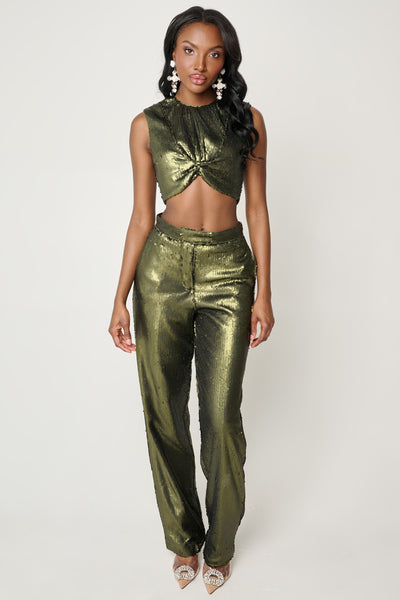 Emerald City Sequin Suit by Ronny Kobo - RENTAL