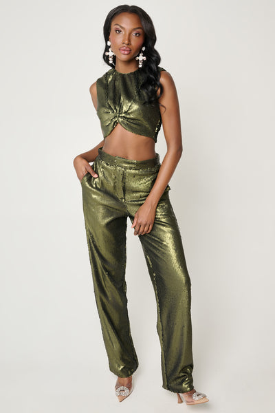 Emerald City Sequin Suit by Ronny Kobo - RENTAL