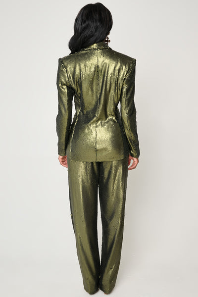 Emerald City Sequin Suit by Ronny Kobo - RENTAL