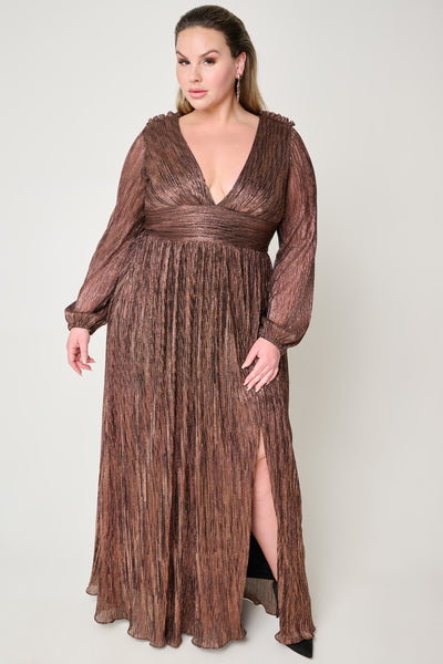 Liberty Long Sleeve Gown by Aidan Mattox - RENTAL