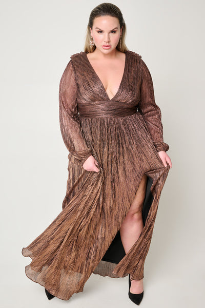 Liberty Long Sleeve Gown by Aidan Mattox - RENTAL