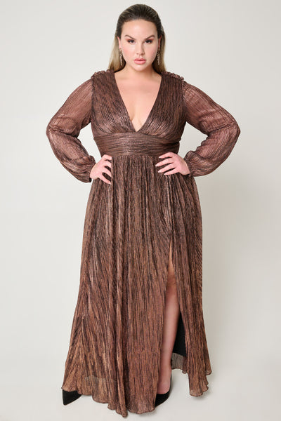 Liberty Long Sleeve Gown by Aidan Mattox - RENTAL