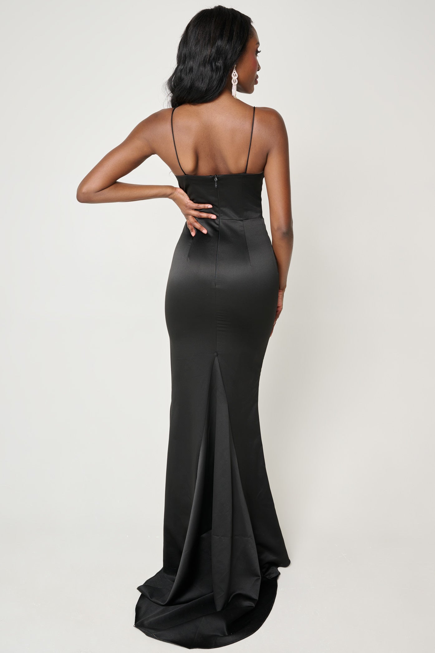 Gwen Corset Gown in Black by Bariano - RENTAL