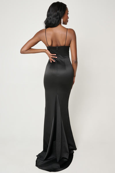Gwen Corset Gown in Black by Bariano - FINAL SALE