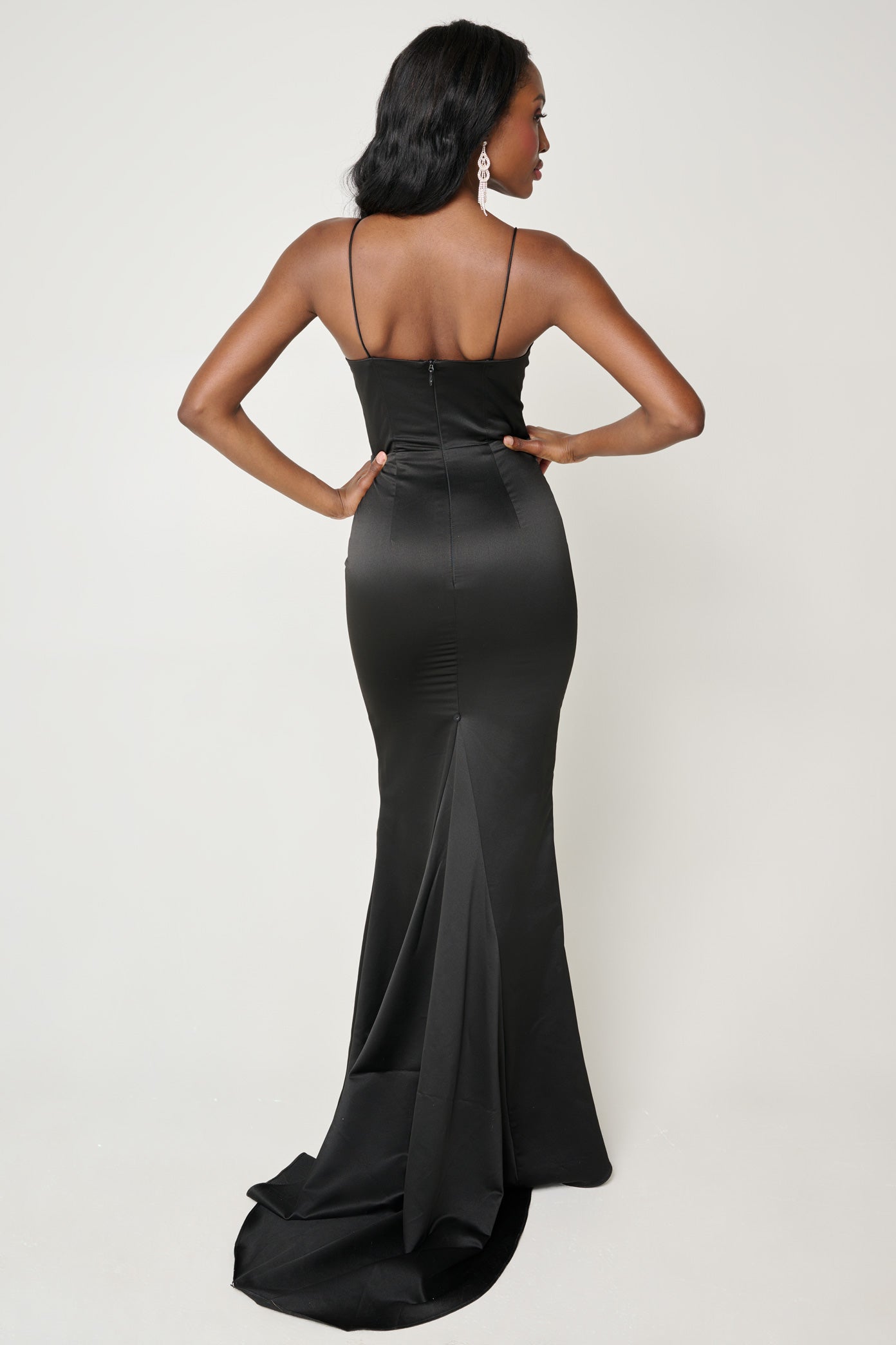 Gwen Corset Gown in Black by Bariano - RENTAL