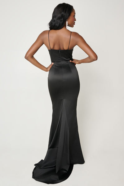 Gwen Corset Gown in Black by Bariano - FINAL SALE