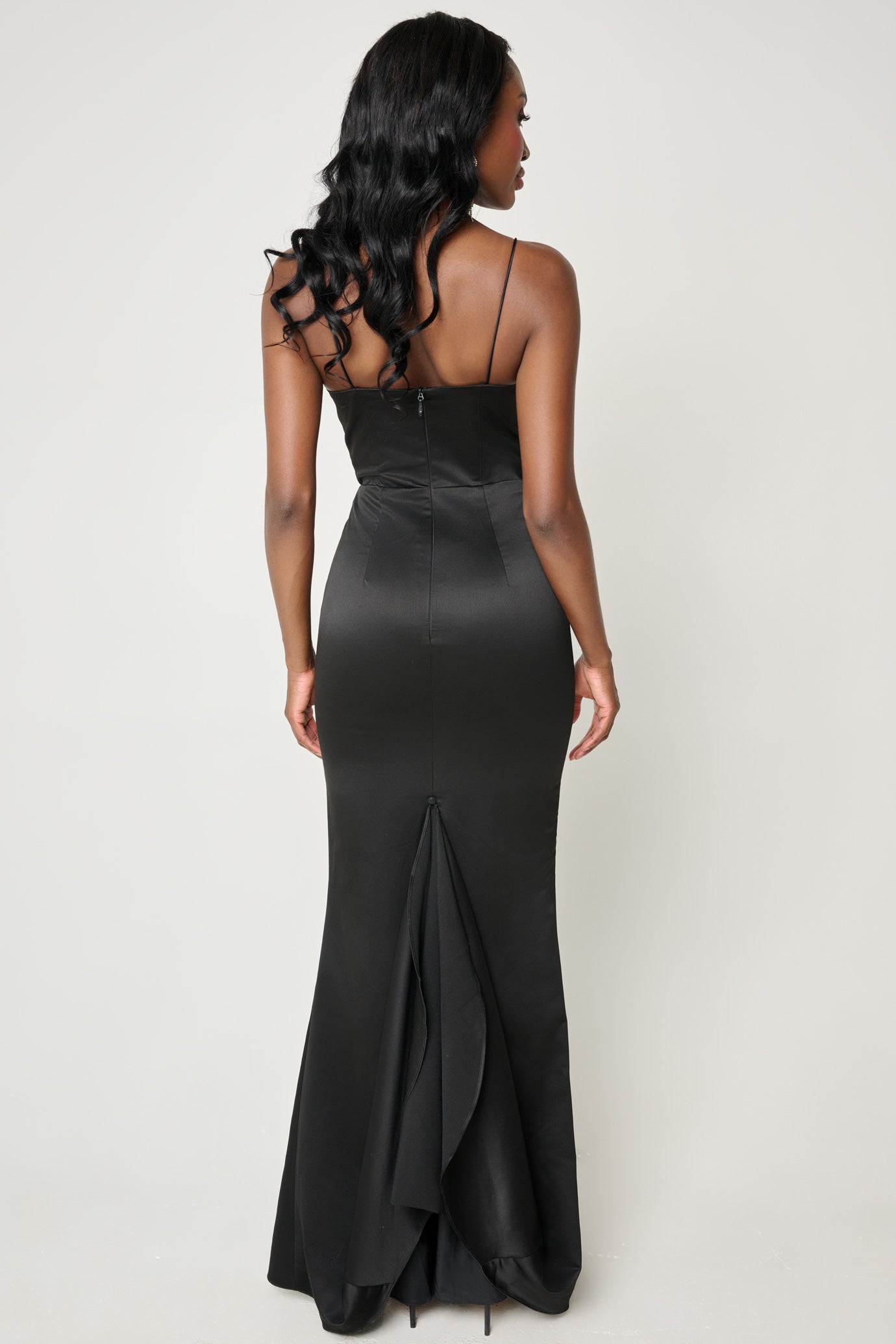 Gwen Corset Gown in Black by Bariano - RENTAL