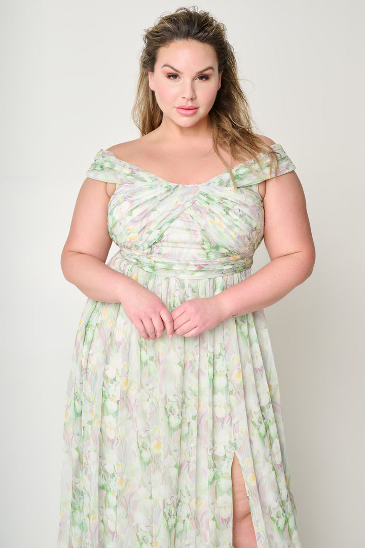 Allegra Off The Shoulder Dress by Adrianna Papell - RENTAL – The