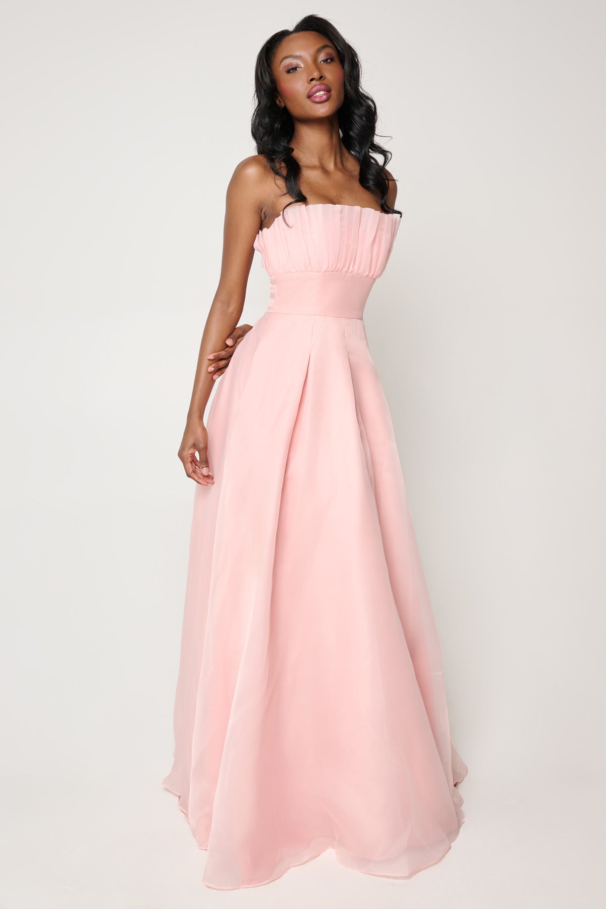 Evelyn Gown in Blush by Bariano - FINAL SALE