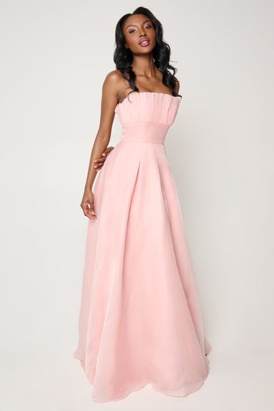 Evelyn Gown in Blush by Bariano - RENTAL