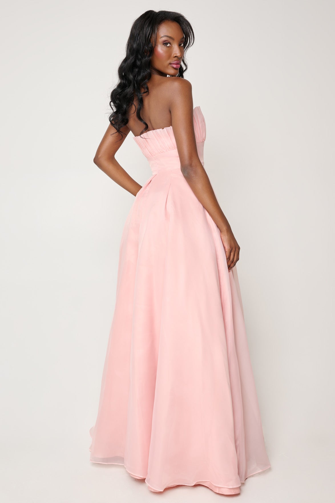 Evelyn Gown in Blush by Bariano - RENTAL