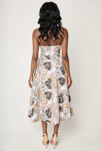 Ice Princess Tea Length Dress by Bariano - RENTAL