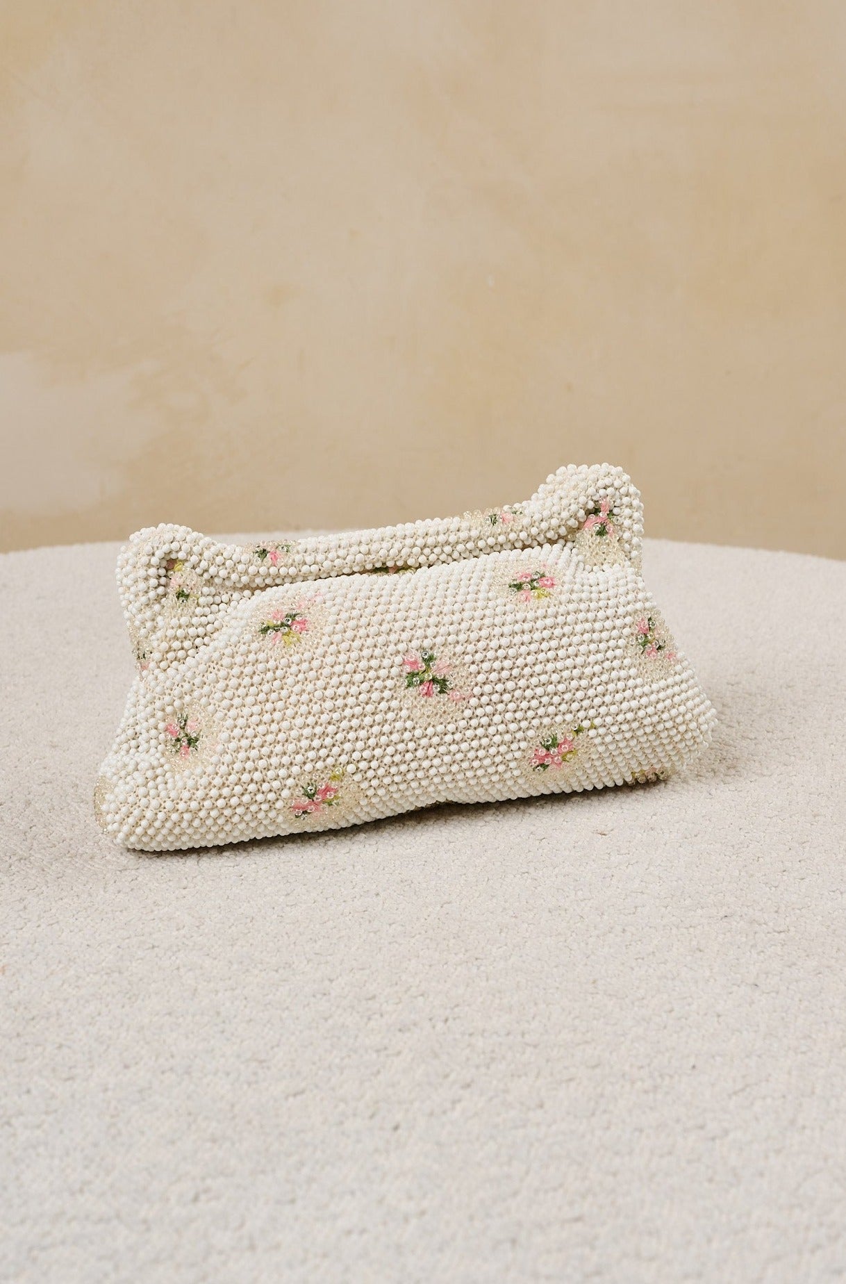 Vintage Beaded Floral Clutch by The Fitzroy - RENTAL