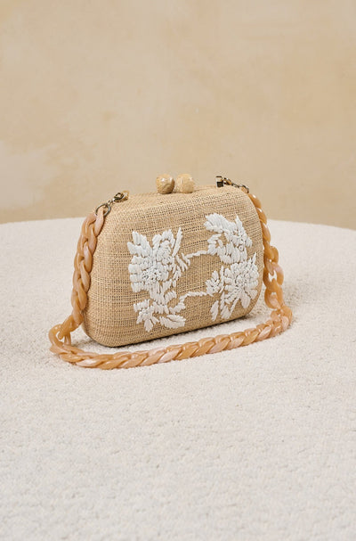 Frances Embroidered Bag by Serpui - RENTAL