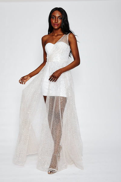 Pixie Dust One Shoulder Dress by Bariano - FINAL SALE