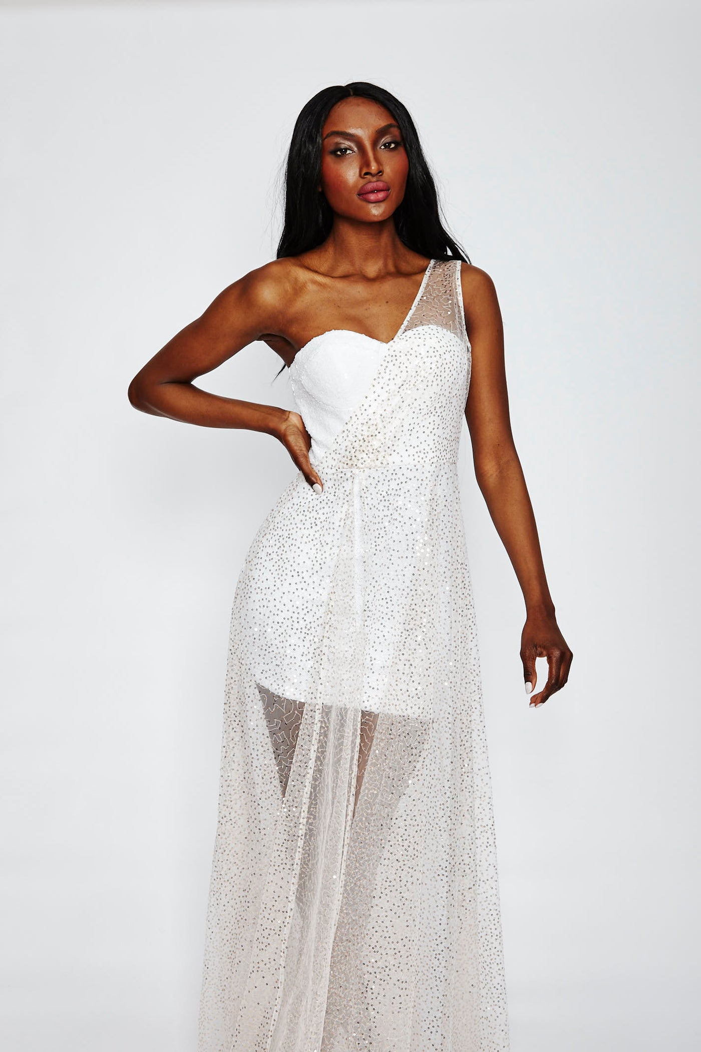 Pixie Dust One Shoulder Dress by Bariano - RENTAL