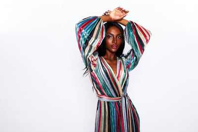 Bisset Velvet Striped Jumpsuit by ML Monique Lhuillier - RENTAL