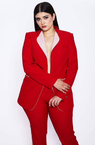 red suit by Hebe Studio