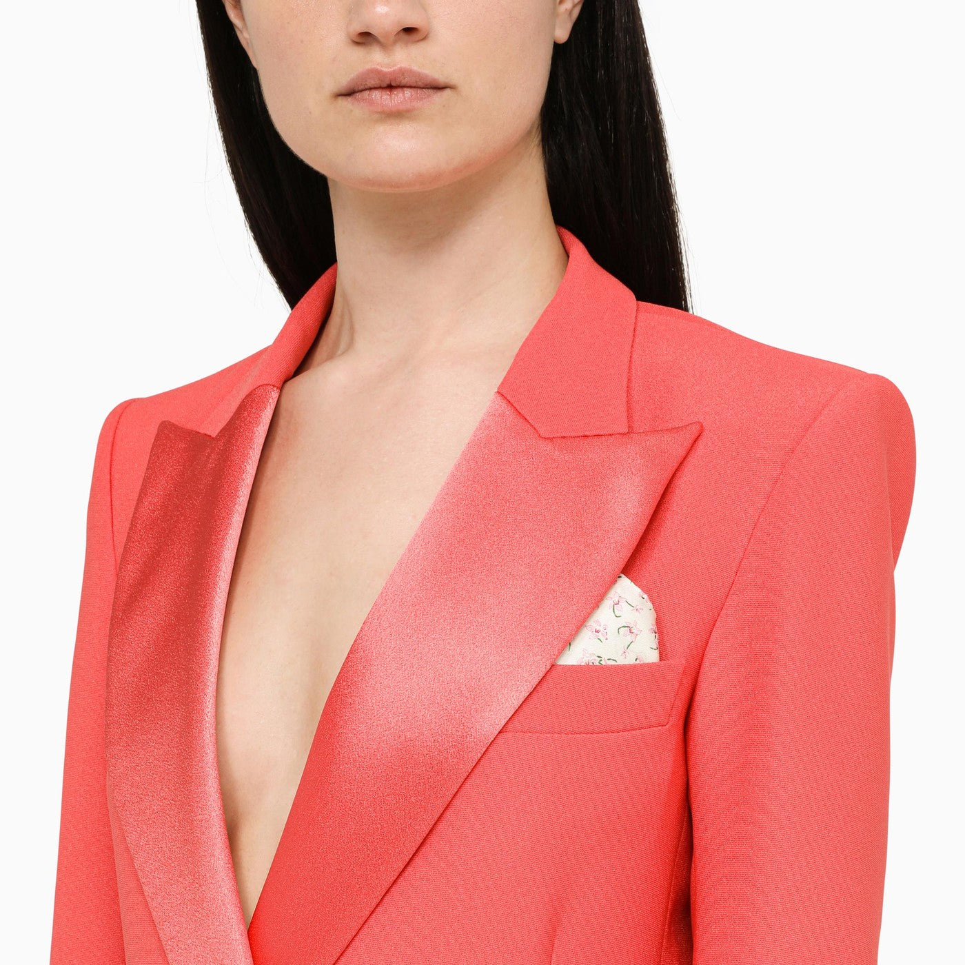 Smoking Suit in Coral by Hebe Studio - RENTAL