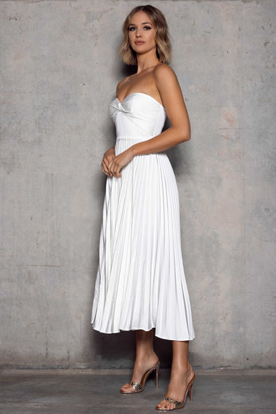 Hailey Dress in White by Elle Zeitoune - RENTAL