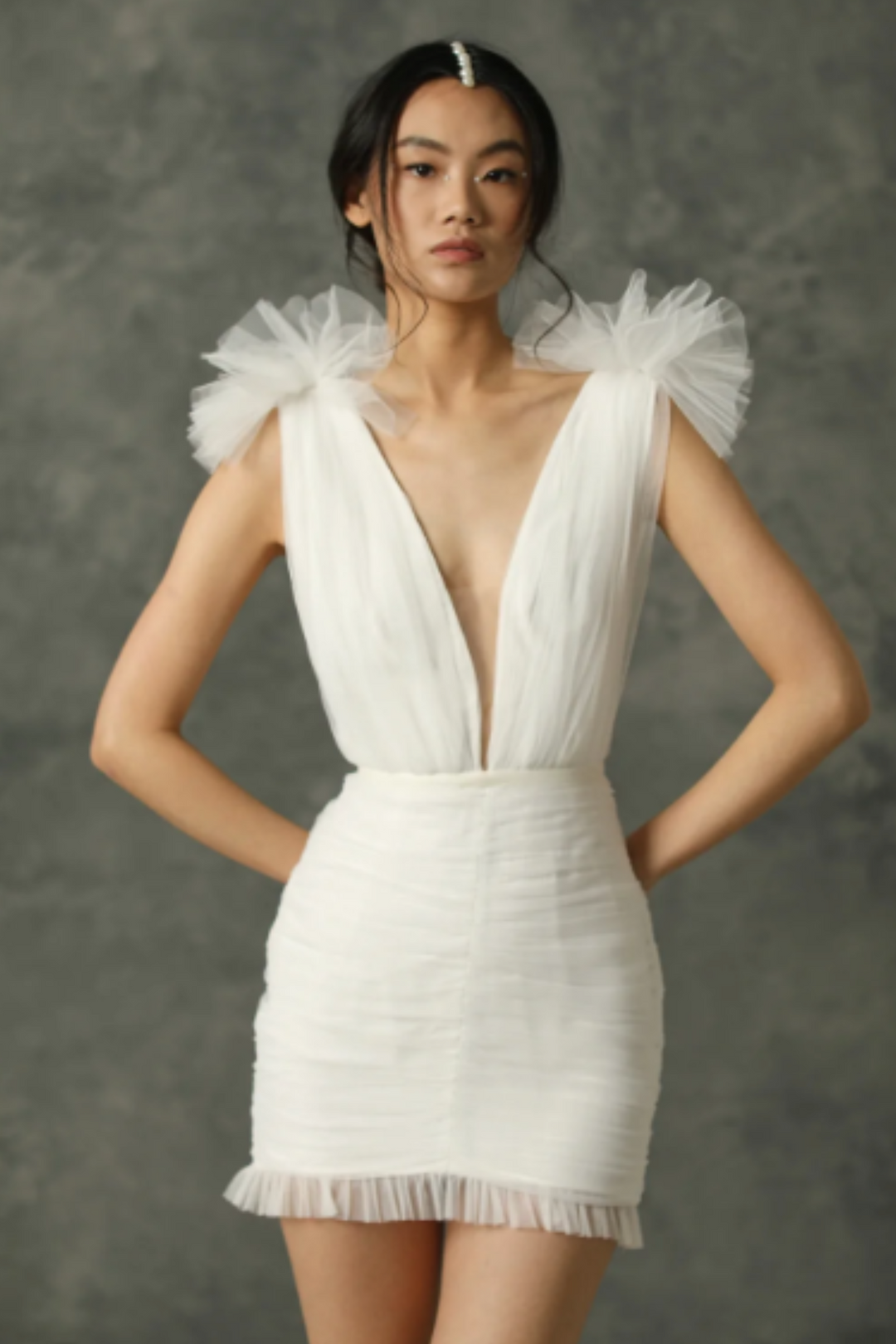 sau lee white mini dress Harlie Mini Dress in White by Sau Lee