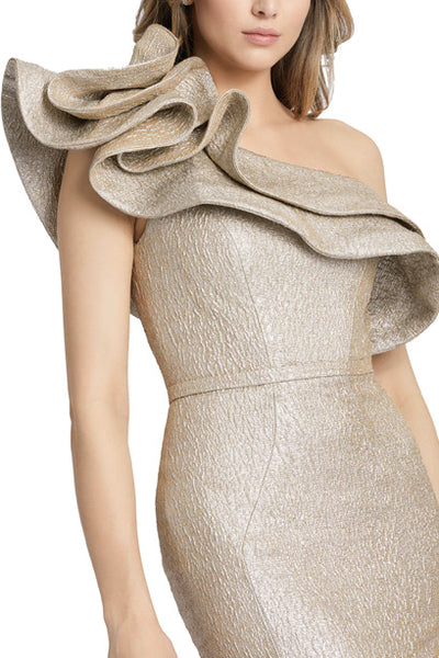 Opal One Shoulder Trumpet Ballgown by Mac Duggal - FINAL SALE