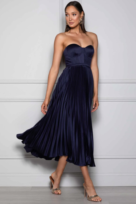 formal dresses in vancouver Scarlette Red Rose Formal Midi Dress main image 1