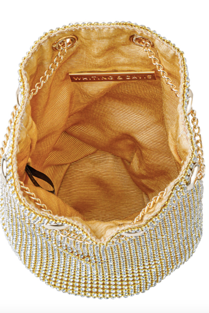 Whiting & Davis ゴールド バッグ Vintage Whiting and Davis Art Deco Gold Metal Mesh Bag Purse