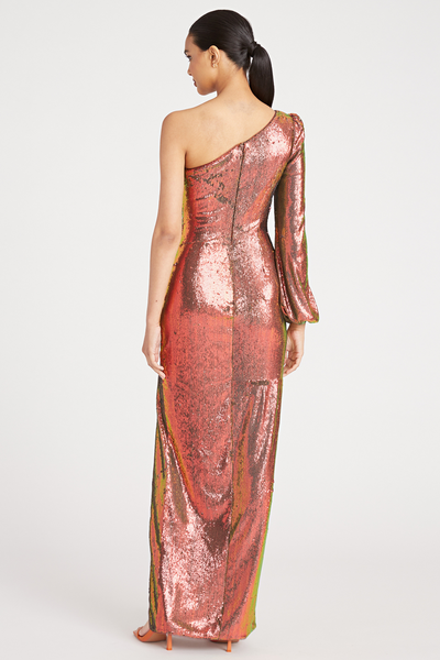 Myra One Shoulder Sequin Gown by Theia Couture - RENTAL