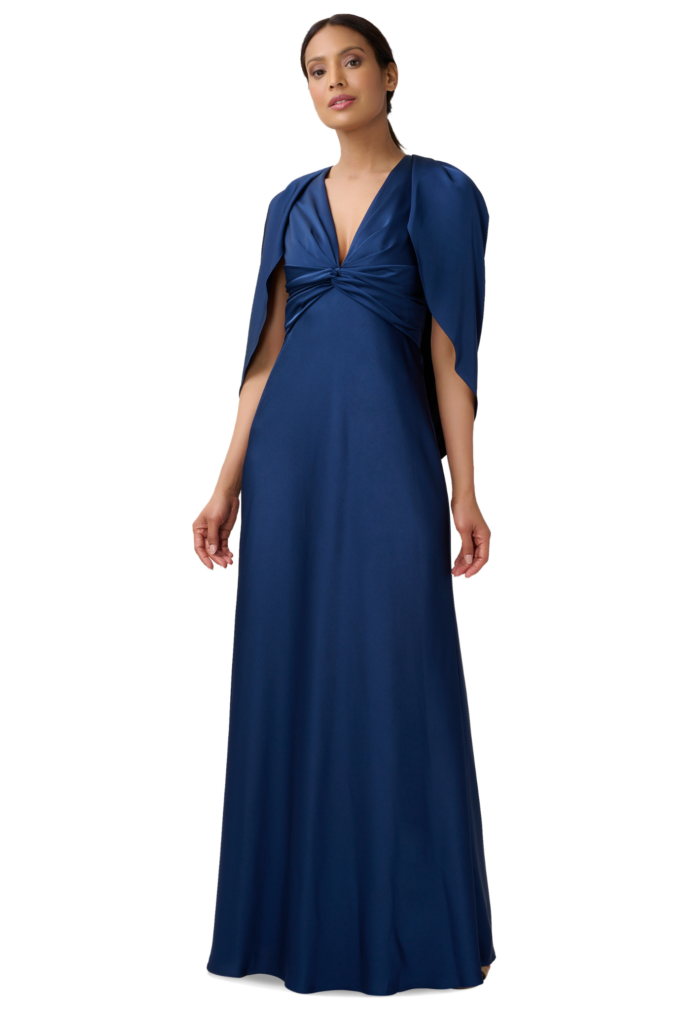 Patricia Cape Gown by Aidan Mattox - RENTAL