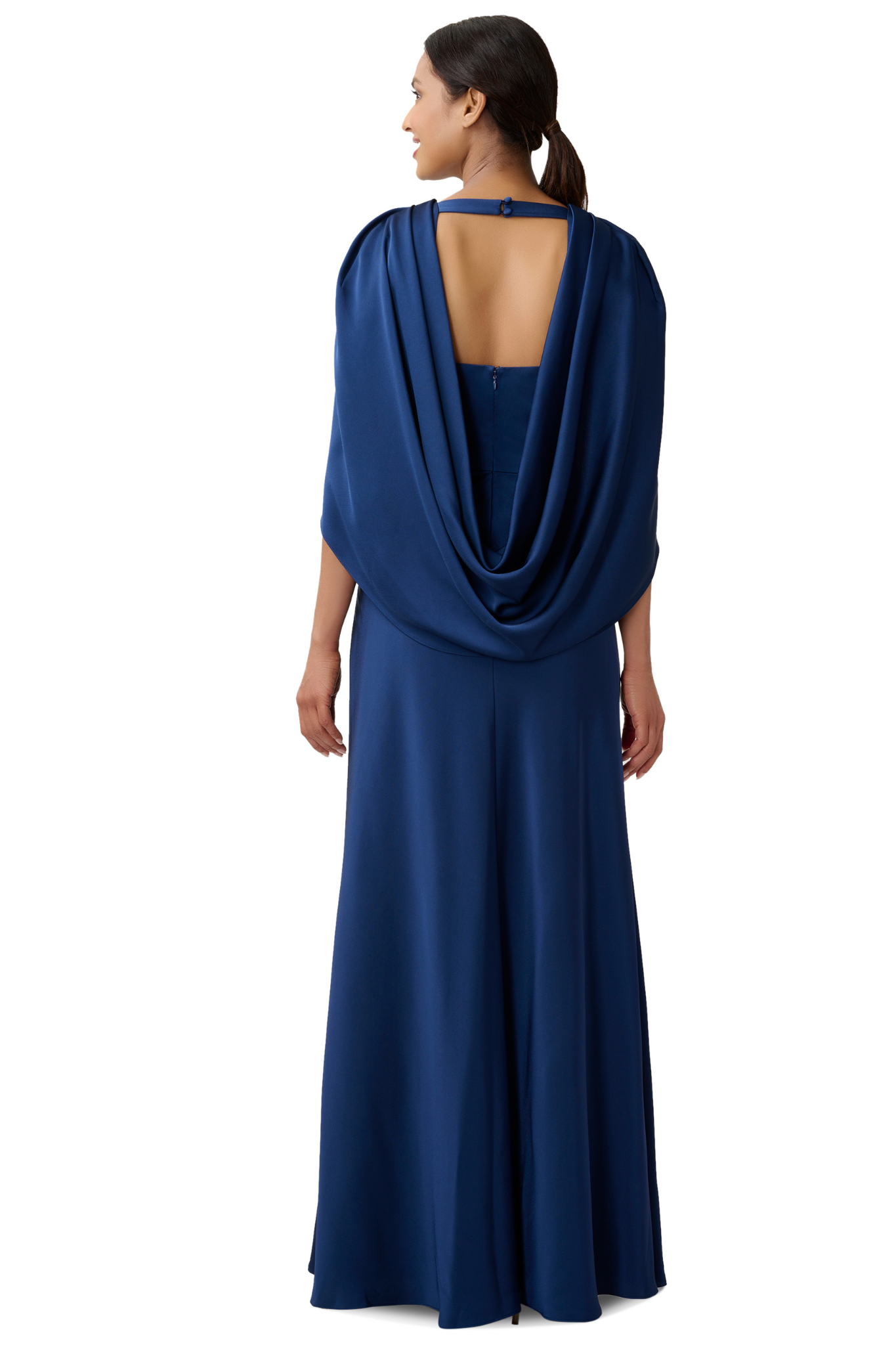 Patricia Cape Gown by Aidan Mattox - RENTAL