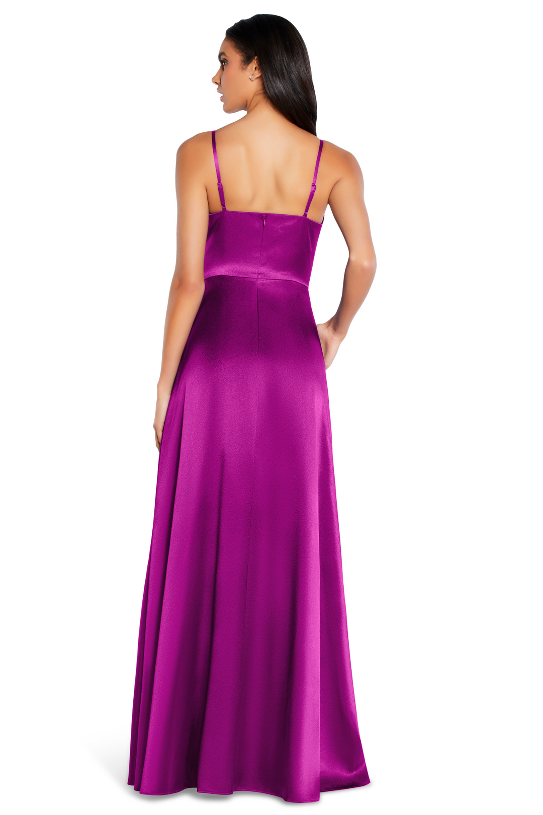 Aidan mattox cutout silk gown hotsell