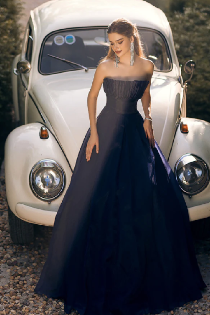 Evelyn Gown in Navy by Bariano - RENTAL  The Fitzroy