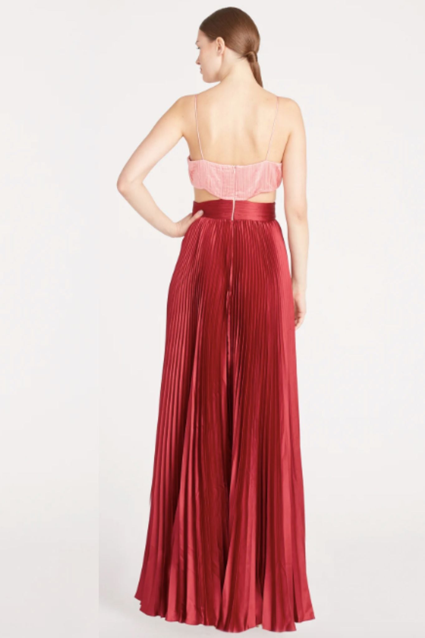 Elodie Gown in Wine by AMUR - RENTAL