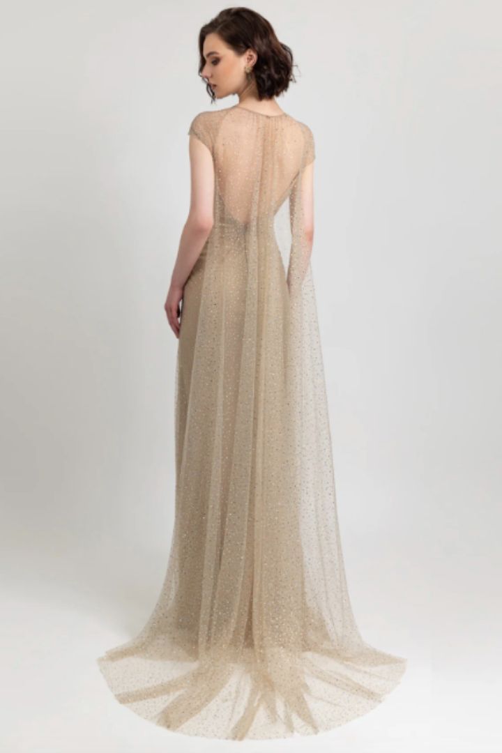 Aphrodite Cape Gown by Gemy Maalouf - RENTAL